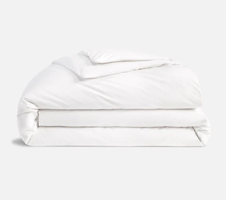 Brooklinen White King Duvet Cover 100% Cotton Luxury Bedding Shell
