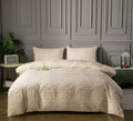 Boho Diamond Geometric Queen Duvet Cover Set 3pc White Zip Polyester