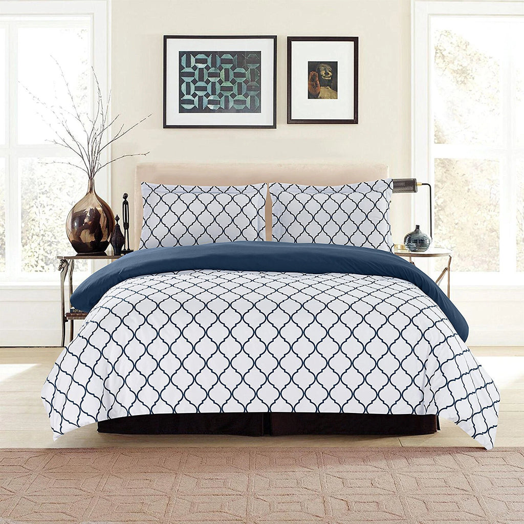 3 Piece Duvet Cover Queen King Size Ultra Soft Breathable Bedding Comforter